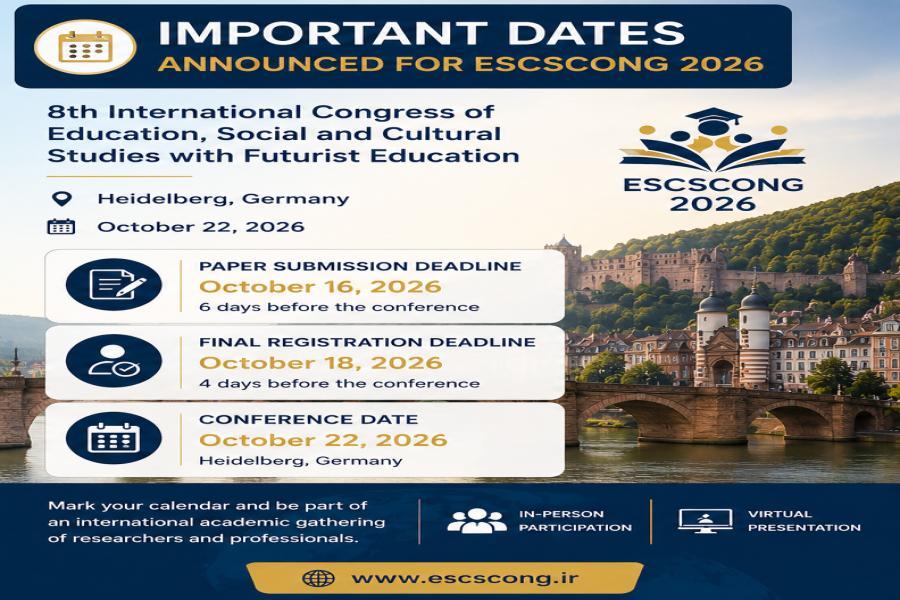 تاریخ های مهم ESCSCONG 2026 اعلام شد