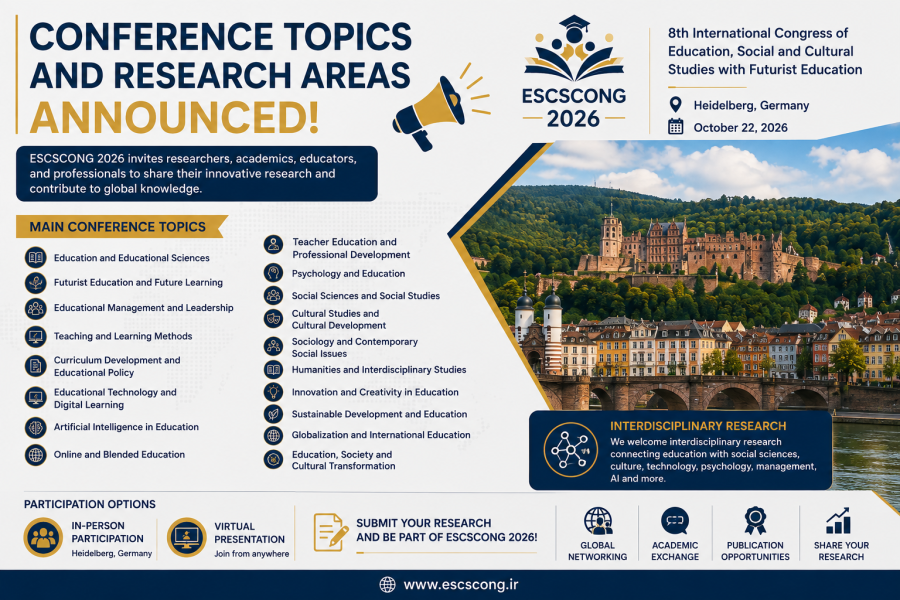 Conference Topics and Research Areas Announced – ESCSCONG 2026